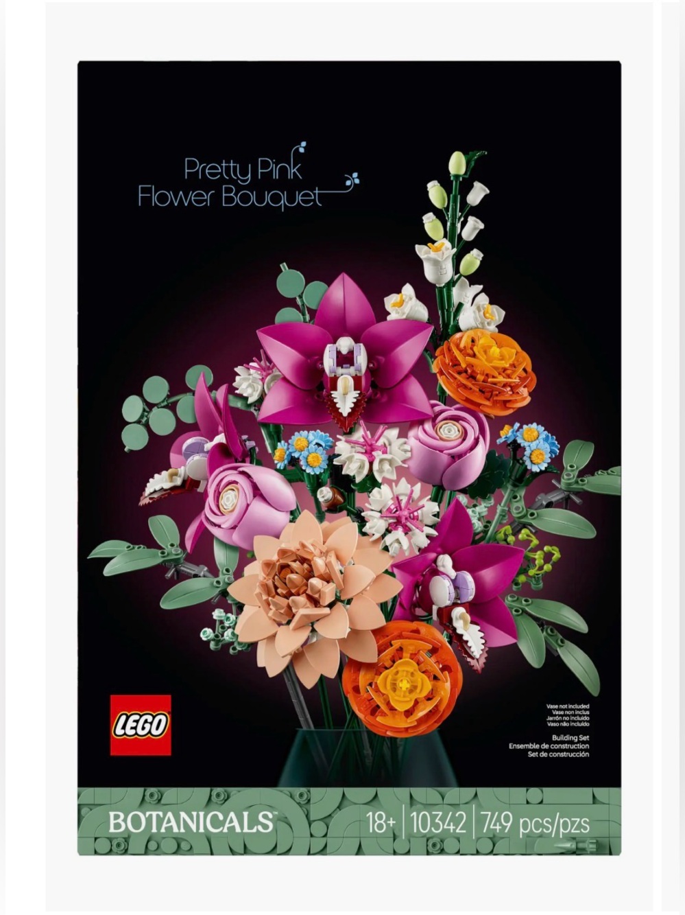 LEGO Botanicals Pink, Magenta & Orange Floral Bouquet